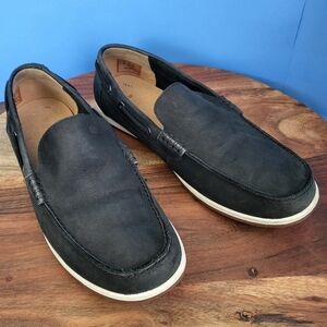 CLARKS Nubuck Suede Morven Sun Black Men's US10.5 EU44